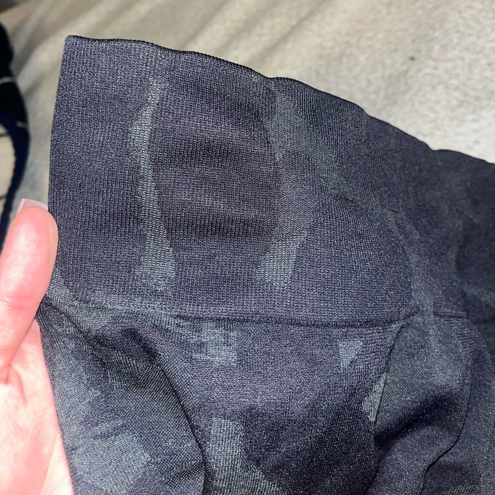 Gymshark Black Fabric with Subtle pattern